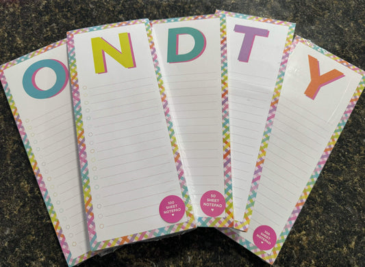 Letter Magnetic Notepad